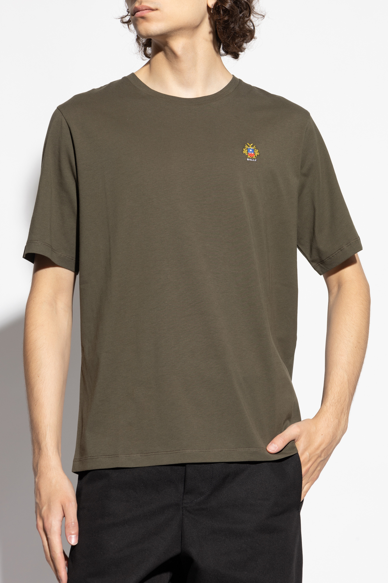 【関税・送料無料】Bally コットンTシャツ 811149ca90904fcab6f4b6324dbaff